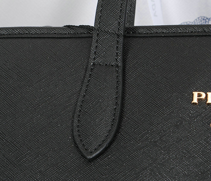 2014 Prada saffiano calfskin leather shoulder bag BN2432 black